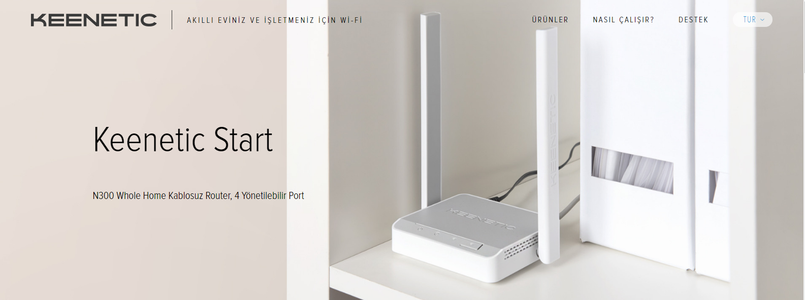 Keenetic Start N300 Kablosuz Router Fiber Mesh Access Point Kn-1110-01Tr Extender Client